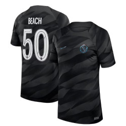 Youth 2023-24 Chelsea Beach 50 Goalkeeper Black Authentic Jersey