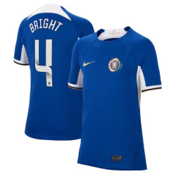 Youth 2023-24 Chelsea Bright 4 Home Blue Authentic Jersey