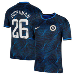 Youth 2023-24 Chelsea Buchanan 26 Away Navy Authentic Jersey