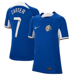Youth 2023-24 Chelsea Carter 7 Home Blue Authentic Jersey