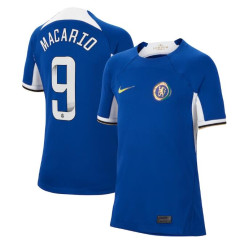 Youth 2023-24 Chelsea Catarina Macario 9 Home Blue Authentic Jersey