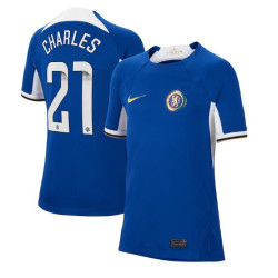 2023-24 Chelsea Charles 21 Home Blue Replica Jersey