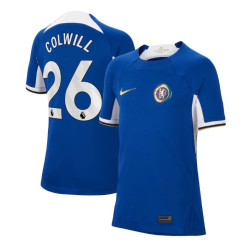 Women 2023-24 Chelsea Colwill 26 Home Blue Authentic Jersey
