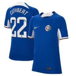 2023-24 Chelsea Cuthbert 22 Home Blue Authentic Jersey