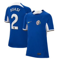 Women 2023-24 Chelsea Disasi 2 Home Blue Authentic Jersey