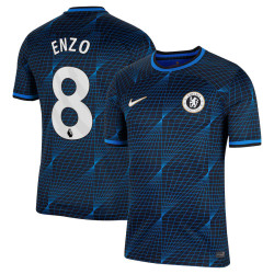 Youth 2023-24 Chelsea Enzo 8 Away Navy Authentic Jersey