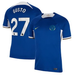 Women 2023-24 Chelsea Gusto 27 Home Blue Authentic Jersey