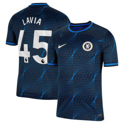 2023-24 Chelsea Lavia 45 Away Navy Authentic Jersey