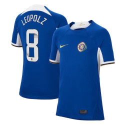 2023-24 Chelsea Leupolz 8 Home Blue Authentic Jersey