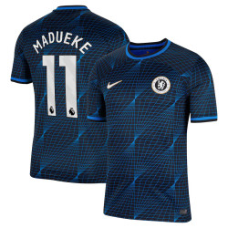 Youth 2023-24 Chelsea Madueke 11 Away Navy Authentic Jersey