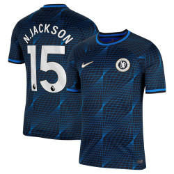 2023-24 Chelsea N.Jackson 15 Away Navy Authentic Jersey