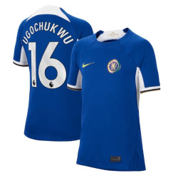 2023-24 Chelsea Ugochukwu 16 Home Blue Authentic Jersey